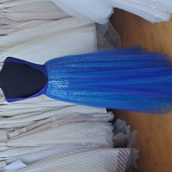 Royal blue sparkle formal - Picture 4 of 6